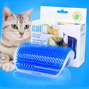 ผลิตภัณฑ์สำหรับสัตว์เลี้ยงสำหรับแมวแปรงมุม Cat Self Groomer หวีแปรง Catnip แมว Rubs หน้า A กระตุ้นหวีอุปกรณ์ - Product Image 3