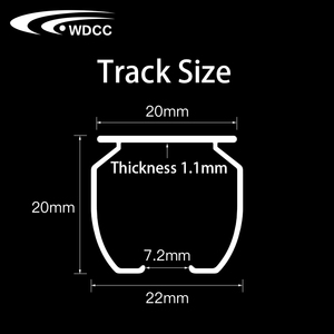 Rèm đường sắt Rèm Runner Trần treo tường nhiệm vụ nặng nề nhôm trượt Trần S sóng rèm theo dõi - Product Image 4