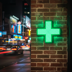 Panneau LED matriciel en forme de croix à haute luminosité, affichage de texte programmable pour intérieur - Product Image 2