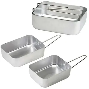 2pc mess tin aluminum British mess tins camping cooker lunch box Other Camping equipment