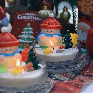 Christmas Scented <b>Candle</b> <b>Gift</b> <b>Set</b> Natural Soy Wax 3 Pcs Reindeer Christmas Tree Santa Claus Shape <b>Candle</b> <b>Set</b> Home Decoration - Product Image 3