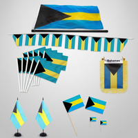 Drapeau portatif personnalisé en polyester imprimé numériquement, respectueux de l'environnement, avec mât en bois, pour les événements sportifs, thème Brésil