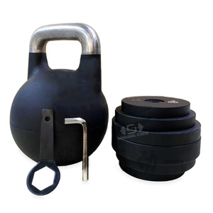 Kettlebell en fonte réglable 32 kg, revêtement poudré, écologique, pour usage en <span class=keywords><strong>salle</strong></span> <span class=keywords><strong>de</strong></span> <span class=keywords><strong>sport</strong></span> – Nouveauté 2026, Offre Spéciale - Product Image 1