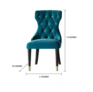 Tavolo da Pranzo Rettangolare Americano di Lusso con 6 Sedie, Combinazione in Marmo, <span class=keywords><strong>Arredamento</strong></span> Moderno per Piccole Famiglie - Product Image 5