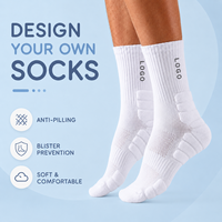 Chaussettes de sport personnalisées pour équipes, avec logo sur mesure, semelle en tissu éponge, chaussettes athlétiques mi-mollet pour le basketball, le tennis, le volleyball, les matchs et l'entraînement