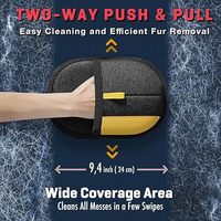 Gants de toilettage électrostatiques réutilisables pour animaux de compagnie, chiens, chats, élimination des poils, décoration en cuir PU, accessoire de bain