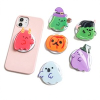 Support de téléphone magnétique en ABS acrylique INS, motif fantôme d'Halloween mignon, design personnalisable, emballage personnalisé, cadeau promotionnel pour iPhone