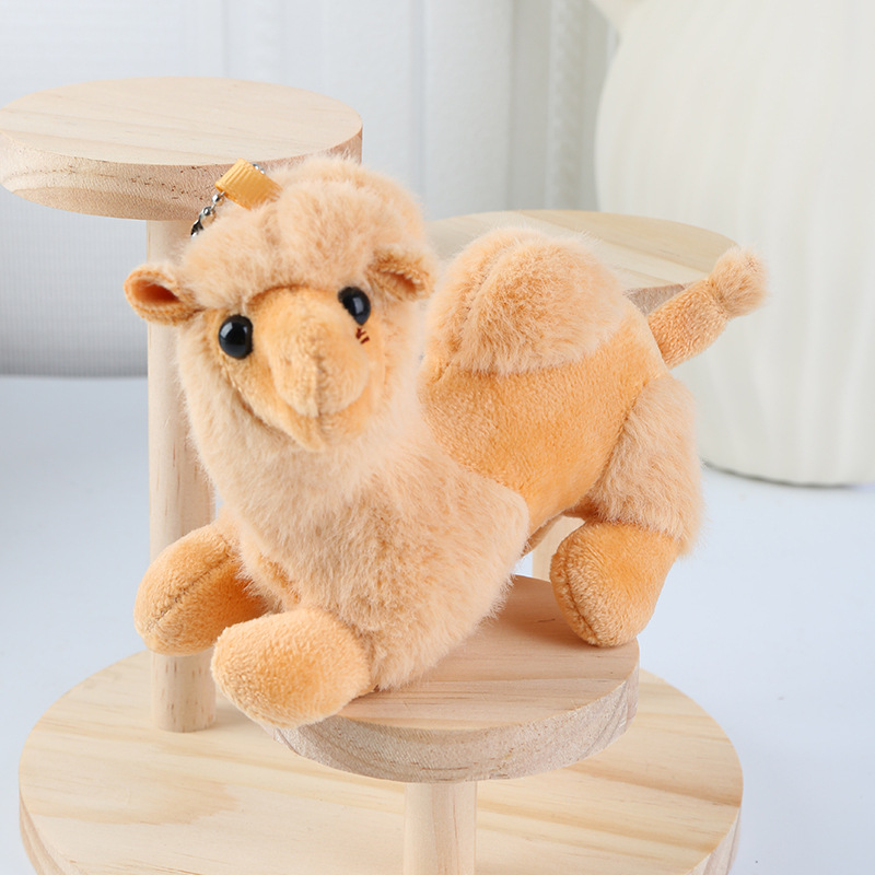 Porte-clés en peluche ours en peluche avec nœud A