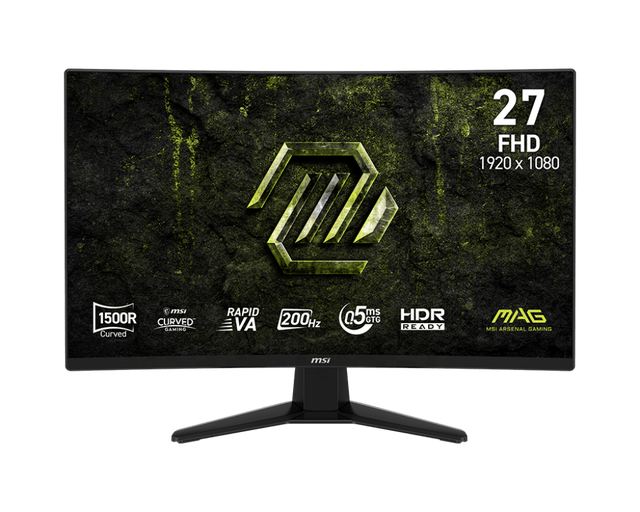 2026 New MSI MAG 274CF E20 Gaming Monitor 27Inch Rapid VA 1920x1080 FHD Display 200Hz 0.5ms Curved Gaming Screen HDR for Esports
