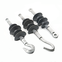 Isolateur de suspension composite polymère pour ligne de transmission haute tension 11KV 33KV, en caoutchouc silicone HTV, certifié IEC 61109