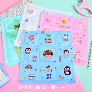 Coussin rafraîchissant Binkai Nine Square Ice Crystal pour siège, idéal pour l'été, pour étudiants et voitures, couleur aléatoire, design PVC dessin animé - Product Image 1