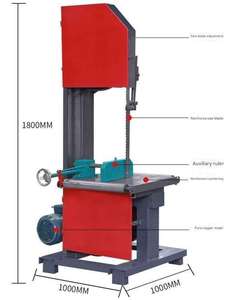 Sega a Nastro Verticale Multifunzione 220V <span class=keywords><strong>con</strong></span> Tavolo di Spinta per Lavorazione del Legno - Product Image 2