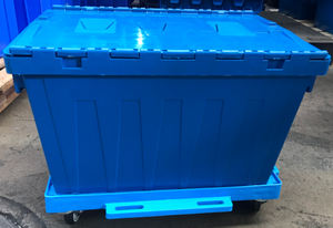 Mini-caisse logistique en plastique pour voiture, chariot mobile avec boîte logistique empilable, fournisseur - Product Image 3