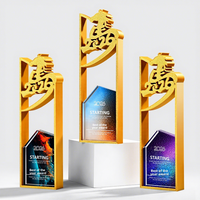 Trophée créatif en résine cristalline artificielle personnalisé, Nouvelle Médaille 2026, pour Employé Exceptionnel, Champion de l'Année, Cheval, Imprimé en 3D, Haut de gamme