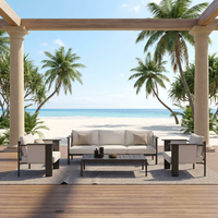 Modernes Outdoor-Sofa Aluminium-Gartenmöbel-Set Villa Outdoor-Sofa Hotel-Garten-Sets Resort Terrassen-Poolside-Sofa