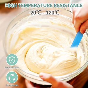 9.8 Inch Non-Stick Heat Resistant Mixing Butter Spatulas <b>Baking</b> Scrapers for Jars Blenders Cooking Stirring - Product Image 5