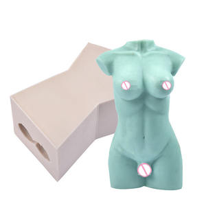 YS décoration de la maison thaïlande transexuelle bougie moule corps sein pénis vagin plastron réaliste bout à bout savon Silicone plâtre moule - Product Image 6
