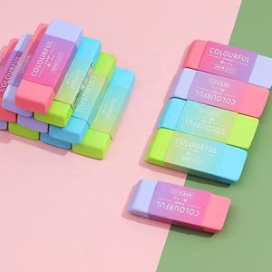 रचनात्मक 2-रंग छात्र इरेज़र, स्वच्छ और खरोंच मुक्त रंगीन इरेज़र - Product Image 5