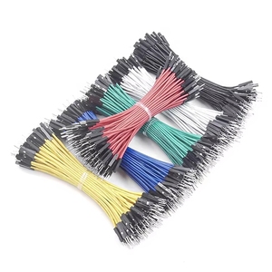 Cable Jumper Dupont de 24 AWG, Rojo, Amarillo, Verde, 10cm, 20cm, 30cm, 2.5mm, 2.54mm, Conector 1p, Hembra a Hembra, Macho a Macho - Product Image 1