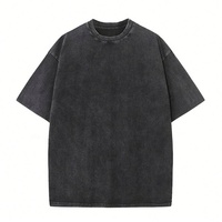 T-shirts brodés pour hommes, édition été, grande taille, marque de mode, t-shirt délavé pour hommes, coupe ample, manches courtes