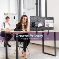 JH-Mech – Fixations modulaires réglables sans perçage pour bureau, sécurisées pour la surface, pour une disposition personnalisée flexible, panneau perforé sans outil pour bureau
