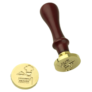 Manche en bois, tête en métal, sceau <span class=keywords><strong>de</strong></span> fermeture, enveloppe, emballage <span class=keywords><strong>de</strong></span> mariage, carte postale, cadeau, timbre postal artisanal - Product Image 5