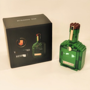 Cá Nhân Whiskey Chai Thiết Kế Gạch Trang Trí Nhà Thanh Trang Trí Sáng Tạo Xây Dựng Khối Thiết Lập Cho Người Lớn Thu - Product Image 2