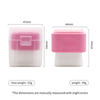 BL 2024 Offre Spéciale 2 en 1 silicone ECO paille de blé double extrémité brosse de nettoyage du visage brosse de nettoyage du visage de haute qualité