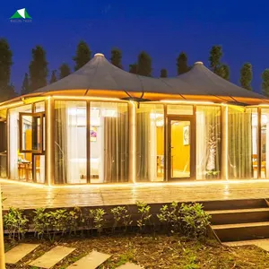 Bolin China Proveedor Casa prefabricada Igloos Resort Safari Tienda de campaña de sujeción Acampar al aire libre para familia grande
