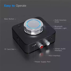 BT 5.0 Audio Receiver 3D Stereo Music Wireless Adapter TF Card RCA 3.5mm <strong>3.5</strong> AUX <strong>Jack</strong> for Car Kit Wired Speaker Headphone - Product Image 5