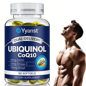 Soutien OEM/ODM – Nouvelle Formule : Huile de Poisson Oméga-3 Bio Naturelle COQ10 pour la Santé Cardiaque et Cérébrale des Adultes, Gélules Molles aux Extraits de Shilajit pour la Gestion de l'Énergie - Product Image 1