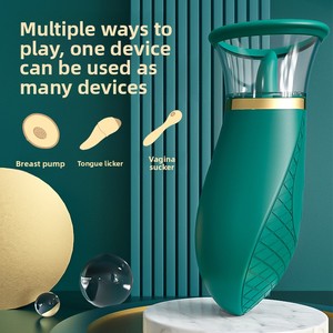 Vibrador de Lengua 2 en 1, Resistente al Agua, Material de Silicona, Juguete de Masturbación Femenina para Adultos - Product Image 1