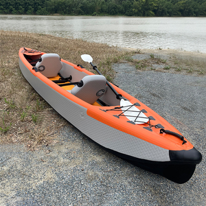 Kayak gonflable K2 à propulsion pédale pour la pêche en lac, rivière et océan, avec deux pagaies de pêche en PVC de 20 kg - Product Image 6