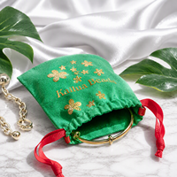 Sac d'emballage pour bijoux en toile de coton réutilisable personnalisé avec logo, conception gratuite, pochette à cordon pour bracelet, montre, etc.