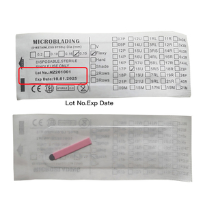シャ―ペストピンク 0.15mm 手動マイクロブレーディングブレードニードル 眉毛アートメイク 刺繍 マイクロナノブレードニードル OEM カスタマイズ可 - Product Image 5