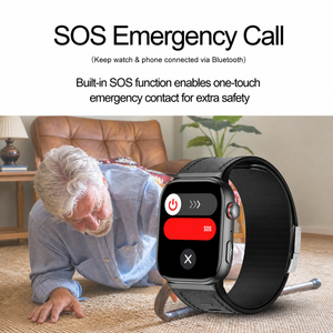 Reloj Inteligente S105 2026, Último Modelo, con Monitorización Diaria de la Presión Arterial, Actividad Cardíaca, Estado de Ánimo, Informe de Bienestar con IA, para Personas Mayores - Product Image 3