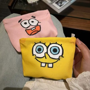 <span class=keywords><strong>Spongebob</strong></span> Patrick sao dễ thương Túi vải đa chức năng bút chì trường hợp trang điểm túi vệ sinh tổ chức chăm sóc da lưu trữ hàng ngày - Product Image 2
