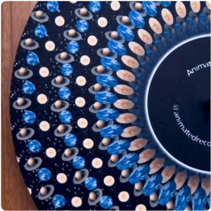 Optical Illusion <b>Turntable</b> <b>Mat</b> Round Plastic Non Slip For Vinyl Records Household Use - Product Image 3