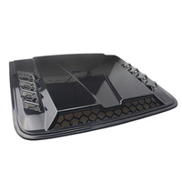 Capot moteur premium pour Ford Ranger, aspect fibre de carbone, avec cache de ventilation latérale de la vitre arrière et garniture de persienne