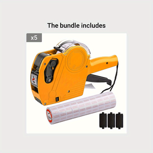 ปืนติดป้าย<span class=keywords><strong>ราคา</strong></span>แบบตัวเลข พร้อมชุดป้ายเปล่าสีขาว 5,000 ชิ้น และหมึกเติม 3 ตลับ หรือป้ายแบบแยกชิ้นพร้อมหมึกเติม 3 ตลับ - Product Image 4