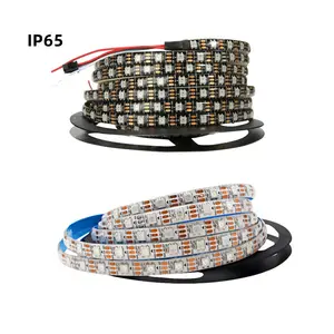 3.2ft 60 Pixels WS2812B Individual Endereçável RGB LED Strip Light Programável 5050 DC5V Compatível com Arduino Raspberry Pi