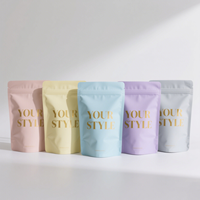 Sac en mylar holographique en plastique imprimé sur mesure emballage alimentaire à l'épreuve des enfants à haute barrière sacs zip-lock pour collation et bonbons