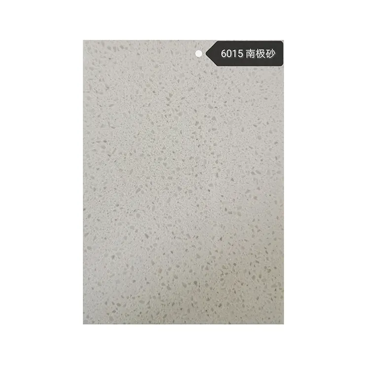 उच्च गुणवत्ता लक्जरी कृत्रिम क्वार्ट्ज पत्थर की पटिया स्मार्ट सफेद तालिका के शीर्ष के लिए ईंट लिबास