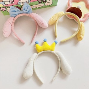 Banda para el pelo con lazo de corona de felpa de dibujos animados, accesorios para el pelo con dulce melodía Coolommy - Product Image 4