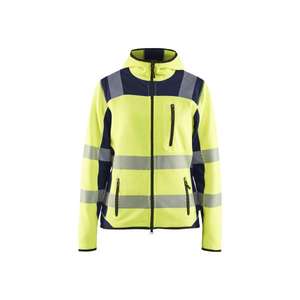 BLAKLADER - 496721203389XXL Chaqueta de punto Hi-Vis para mujer Amarillo/Azul marino-EAN 7330509696866 ROPA DE TRABAJO DE LA HI-VIS - Product Image 1