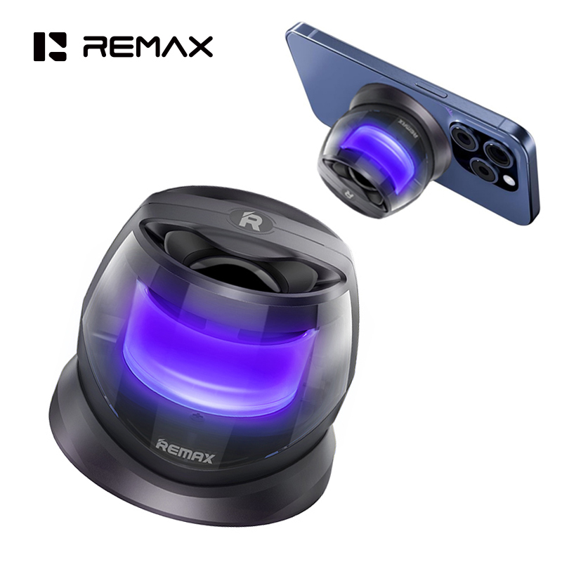 Remax Mini Magnetic Bluetooth Speaker 3H Playtime TWS RGB Light Loudspeaker 5W Internal-Magnet Speaker for Outdoor Travel · image 1