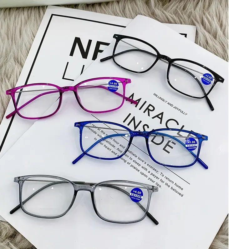 2022 neues design großhandel fabrik mode zweifokusalesbrille frauen männer bequeme lichtlesebrille augenbrille auf lager