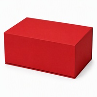 Boîte cadeau magnétique rouge personnalisée avec logo, en carton, pour la vente au détail et l'emballage cadeau