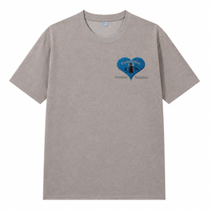 T-shirt personnalisé brodé pour réceptionniste vétérinaire, idéal pour l'été, avec logo d'hôpital vétérinaire, pour uniforme du personnel de clinique - Product Image 3