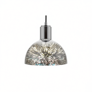 Luminaire suspendu en verre chromé 1xE27 20cm, luminaire de plafond moderne - Product Image 3